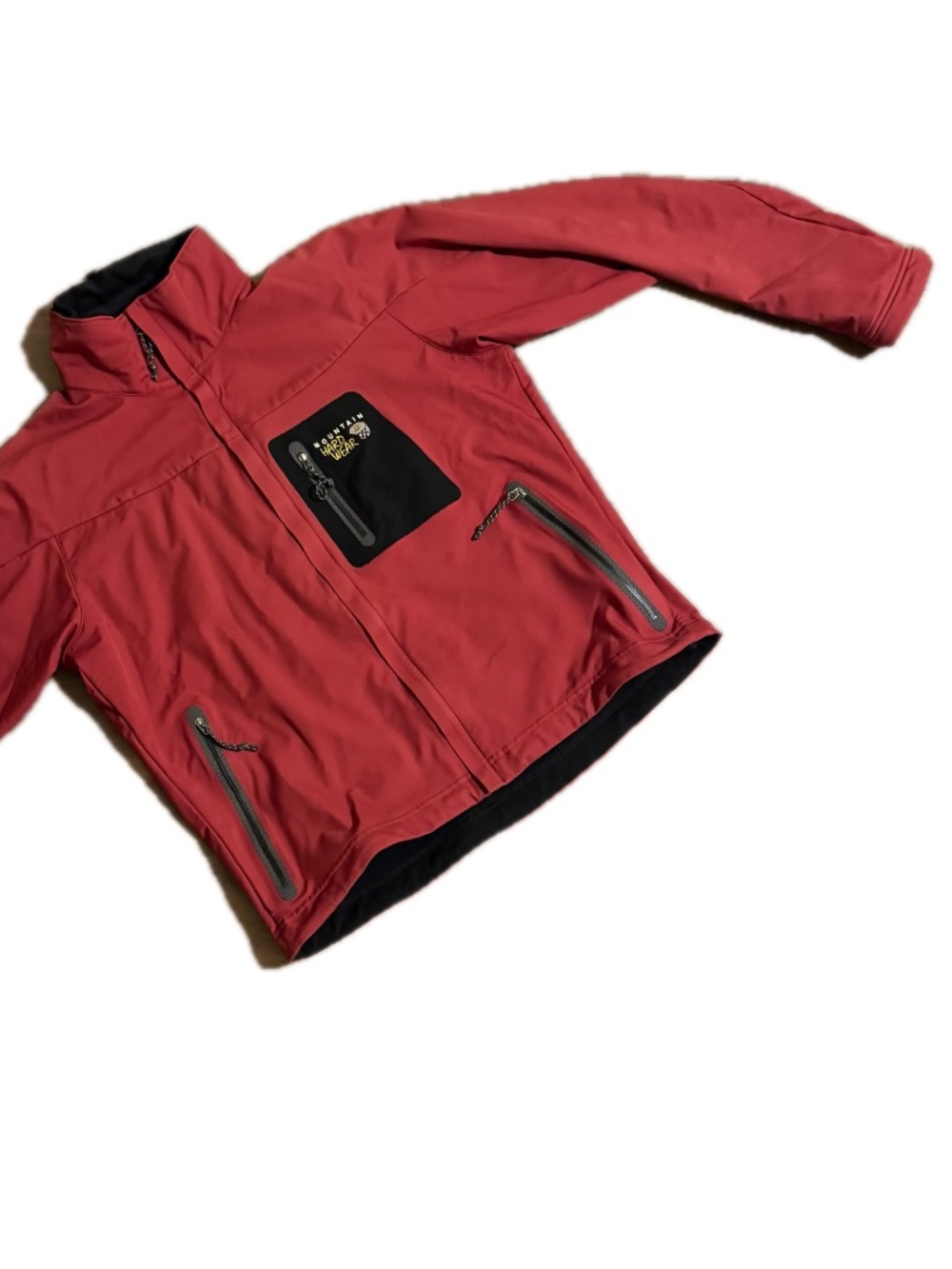 Mountain Hardwear G50 Conduit Softshell Jacket Men's Medium Red Fleece Lined Zip
